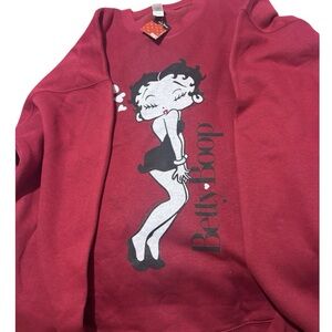 Betty Boop Women's Red Graphic Top